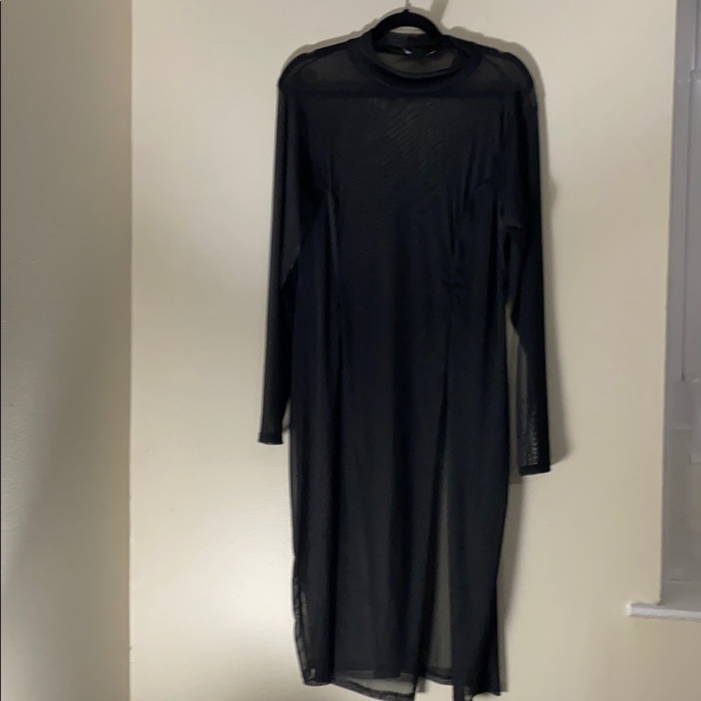 Transparent plus size top